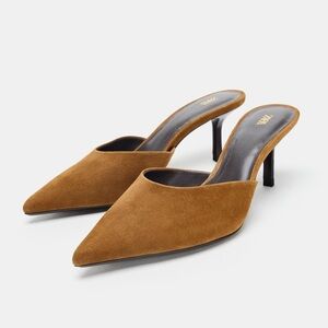 Zara SPLIT SUEDE HEEL